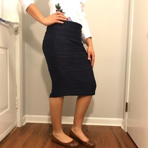 Textured J-Lo pencil skirt